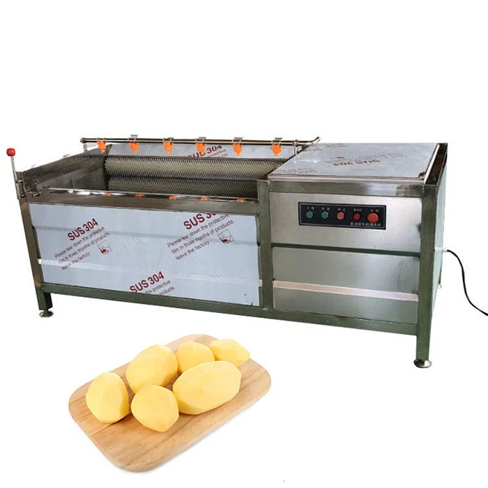 high efficiency heavy duty potato peeler machine
